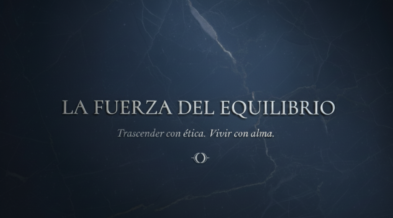 La Fuerza del Equilibrio, Trascender con ética. Vivir con alma.
